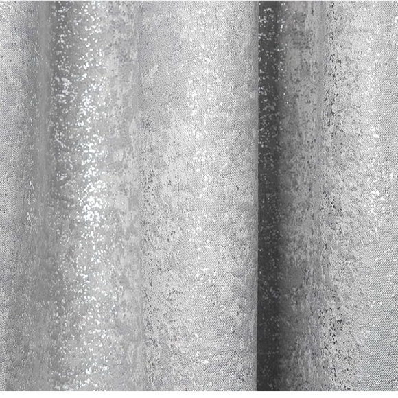 Kensie Silver Accented Curtains with Elegant Metallic Design - Picture 2 of 4
